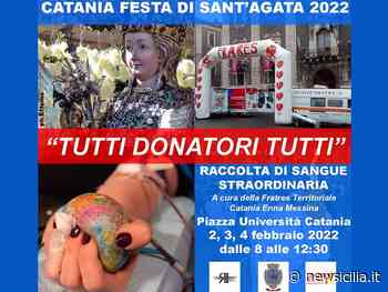 “Tutti donatori tutti”, a Catania raccolta straordinaria di sangue per la Festa di Sant’Agata 2022 - NewSicilia