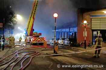 70 firefighters tackle blaze at car garage near Tube station - Ealing Times