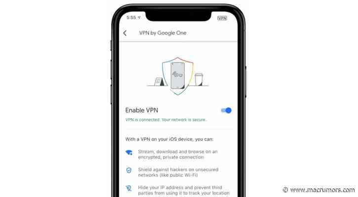 Google One VPN Now Available for iPhone and iPad Users