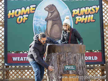 Punxsutawney Phil Emerges from His Slumber and Sees His Shadow