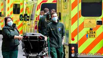 COVID-19: UK reports another 534 coronavirus-related deaths, as latest figures include 'backlog' - Sky News