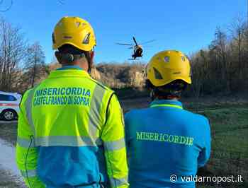 Ciclista investita sotto il foro di Faella: portata con Pegaso a Siena - ValdarnoPost
