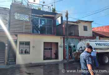 Se incendia pizzería en pleno centro de Emiliano Zapata - tabascohoy.com