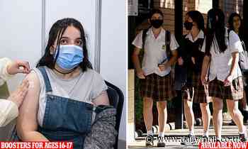 Coronavirus Australia: Pfizer booster jab approved for Aussie teens aged 16-17 - Daily Mail