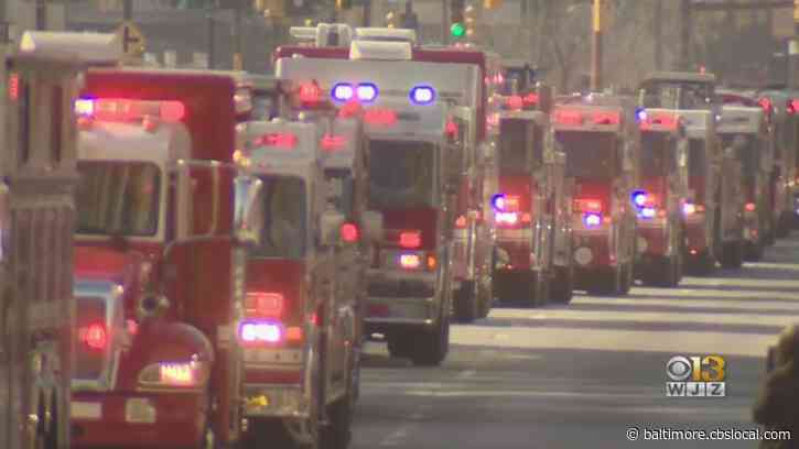 Thousands Turn Out To Honor Fallen Firefighters’ Final Ride Through Baltimore