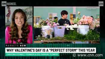 Why this Valentine's Day will be a 'perfect storm' for flower arrangements