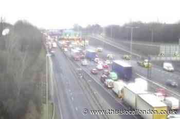 Dartford: Person taken to hospital after three-vehicle crash