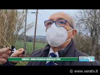 Corropoli - Bomba ecologica all'ingresso del ponte chiuso - VeraTV canale 79 - VeraTV