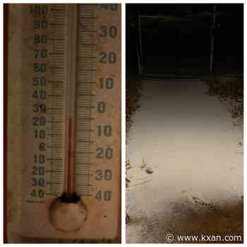 Why is Central Texas seeing freezing rain instead of snow?