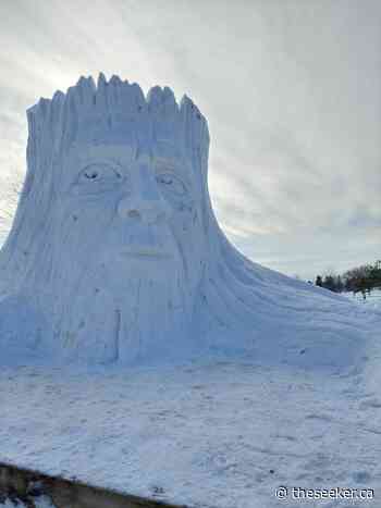 Giant snow sculpture takes root in Lamoureux Park - The Seeker