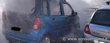 Auto in fiamme a Seriate. I Vigili del fuoco in azione: nessun ferito - L'Eco di Bergamo