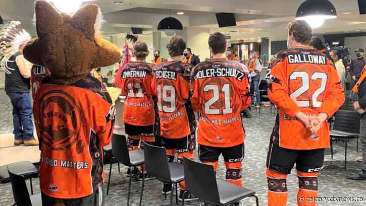 Calgary Hitmen unveil Every Child Matters game uniform