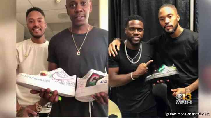 Baltimore ‘Shoe Muralist’ Gains National, Celebrity Attention For Custom Designs