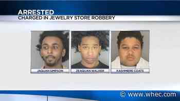 3 charged in Greece jewelry store robbery