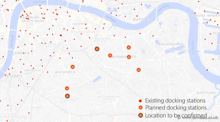 Eight more cycle hire locations coming to Southwark