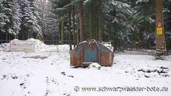 Energiewende in Schömberg: Jetzt ist auch das Fundament des alten Windrades weg