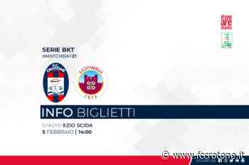 Info biglietti Crotone-Cittadella: prosegue l'iniziativa "porta un amico" - F.C. Crotone