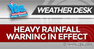 Rainfall Warning For Yarmouth/Shelburne, Freezing Rain Warning For Digby - CJLS