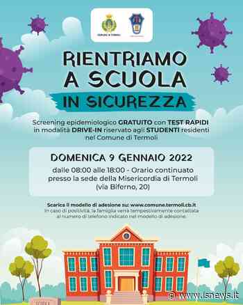 Termoli, rientro a scuola in sicurezza: tutto pronto per lo screening gratuito - isnews