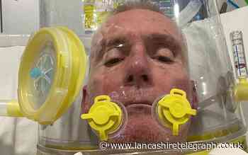 Preston: Disabled man who almost died from COVID-19 gets jabbed at home