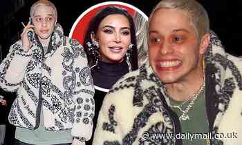Pete Davidson leaves Kim Kardashian's hotel after 'staying the night' - Daily Mail