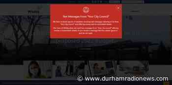 Town of Whitby warns of text message scam - durhamradionews.com