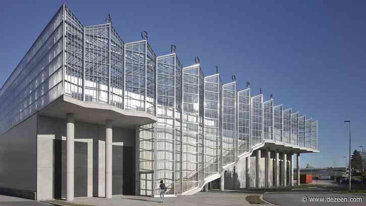 Agrotopia is a giant rooftop greenhouse built atop an existing building