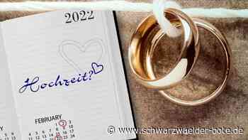 Heiraten in Schramberg - Schnapszahlen sind bei Brautpaaren 2022 beliebt - Schwarzwälder Bote