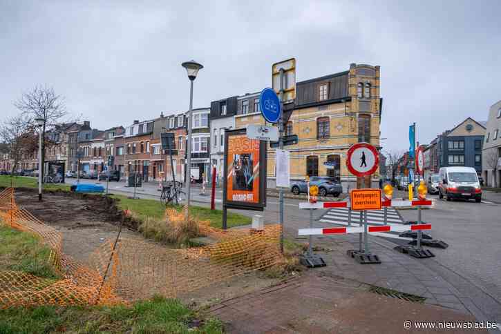 Werken aan het fietspad van de Cockerillplaats zijn gestart