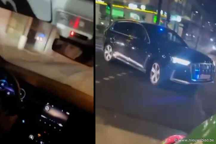 VIDEO. Minderjarigen met huurwagen filmen achtervolging door politie in Antwerpse binnenstad