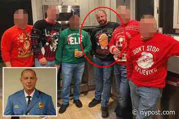 Police chief blasted for 'Let's Go Brandon' sweater at holiday party - New York Post
