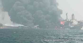 Watch: Oil Tanker Explodes Off Coast with Possibly 2 Million Barrels of Oil