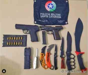 Hóspede de pousada em Imbituba é preso com arsenal - Notisul