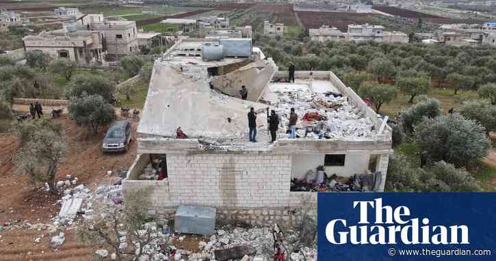 Footage shows aftermath of US raid on house of Islamic State leader – video
