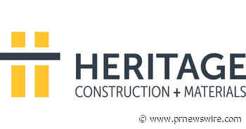 Heritage Construction + Materials Announces Geoff Dillon as Chief Executive Officer - PRNewswire