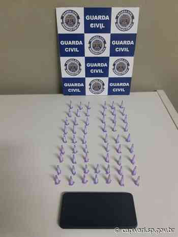 Homem é preso pela Guarda Civil de Capivari com 56 porções de cocaína na Vila Cardoso - Prefeitura de Capivari
