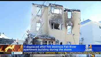 11 People Displaced After Fire Rips Through Fall River Apartment Building - CBS Boston