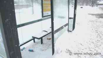 Who's responsible for clearing bus stops?