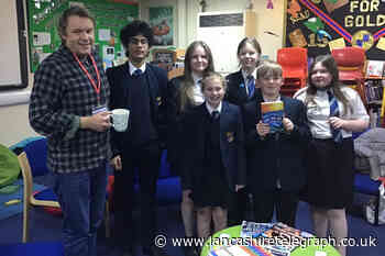 Author becomes Haslingden High School patron of reading