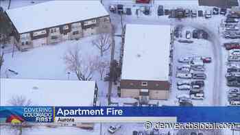 RTD Helps Keep Residents Warm While Aurora Firefighters Put Out Fire At Apartment Building - CBS Denver
