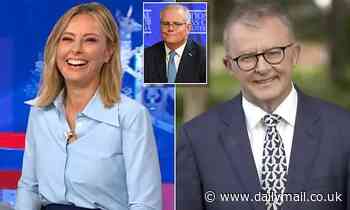 Awkward moment Ally Langdon asks Anthony Albanese how much a box of TAMPONS costs Scott Morrison - Daily Mail