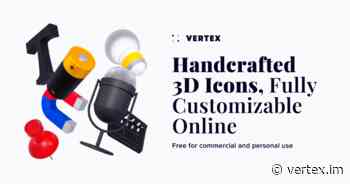 Vertex - Handcrafted 3D icons, fully customizable online