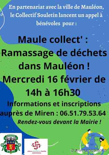 Maule collect’ : ramassage de déchets dans Mauléon Mauléon-Licharre mercredi 16 février 2022 - Unidivers