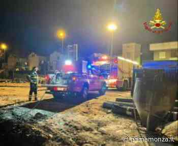 Incendio in un cantiere a Giussano - Prima Monza