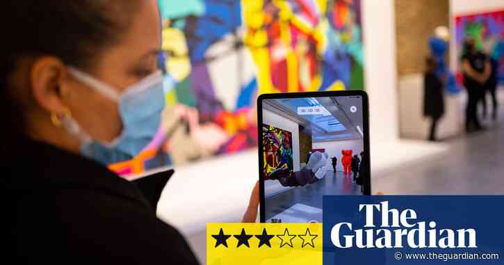 Kaws: New Fiction review – an art show where you brush shoulders with virtual visitors