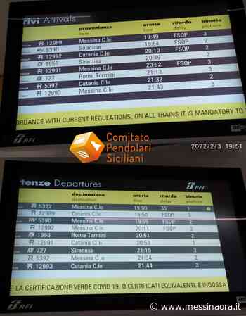 Treno merci fermo sull'asse ferroviario Catania-Messina: pendolari allo sbando per circa 2 ore - MessinaOra.it - Messina Ora