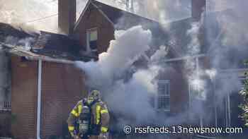 House fire in Norfolk leaves two people injured
