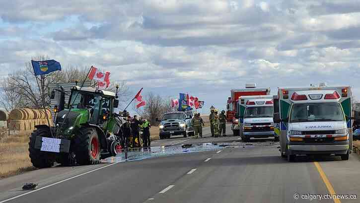 RCMP investigate serious collision during southern Alberta convoy protest