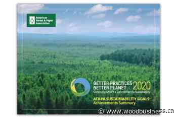 American Forest & Paper Association releases sustainability progress report - Wood Business - Canadian Forest Industries