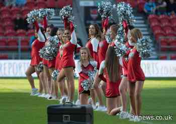 Cheerleading at Rugby Super League champions St Helens - iNews
